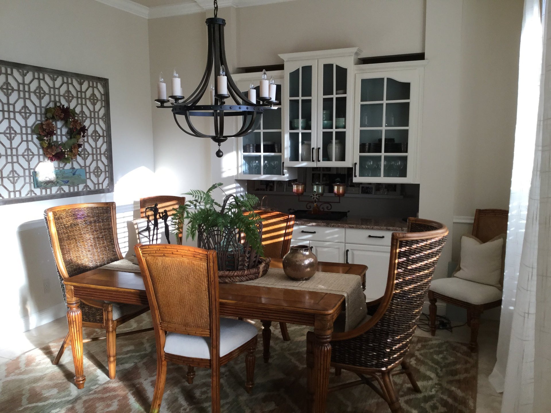 Interior use of colonial window grilles