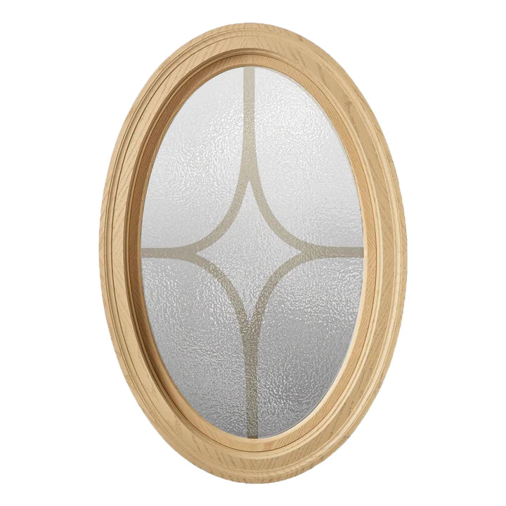 Cabin Light Brickmold Oval Window with 5 Light Diamond Grille