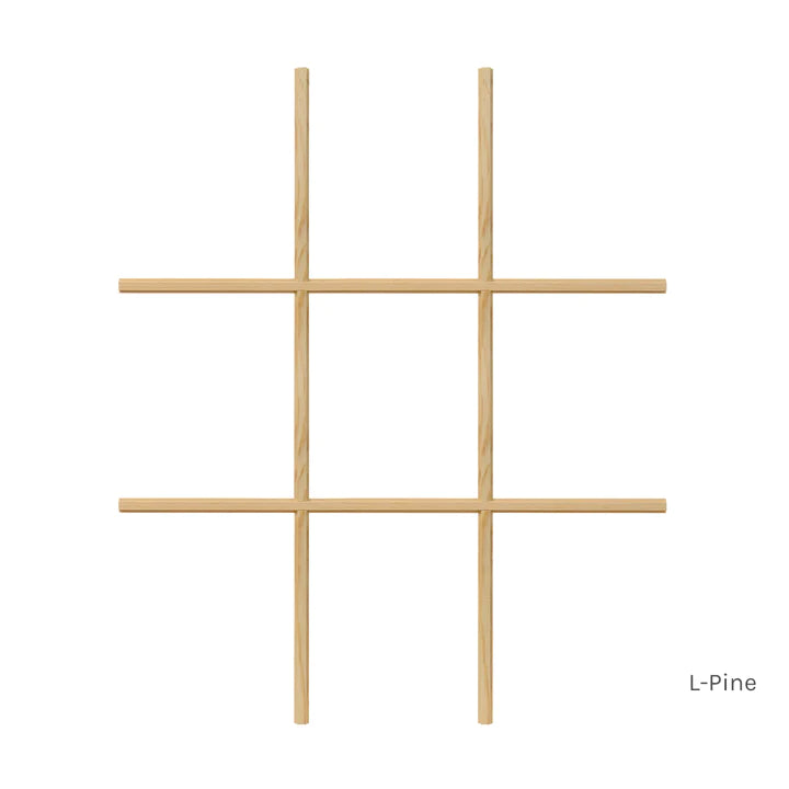 9 Light Colonial Wood Window Grille