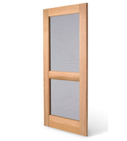 Basic Cedar Screen Door Angle View