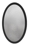 Rambler Black Poly Oval Window Obscure Insulated Glass