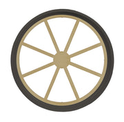 Rambler Bronze Poly Round Window Clear Insulated Glass with 8 Light Spoked Polyurethane Grille