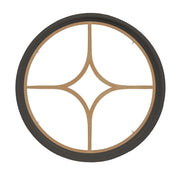 Rambler Bronze Round Poly Window with 5 Light Diamond Poly Grille