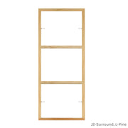 3 light pine customizable window grill insert