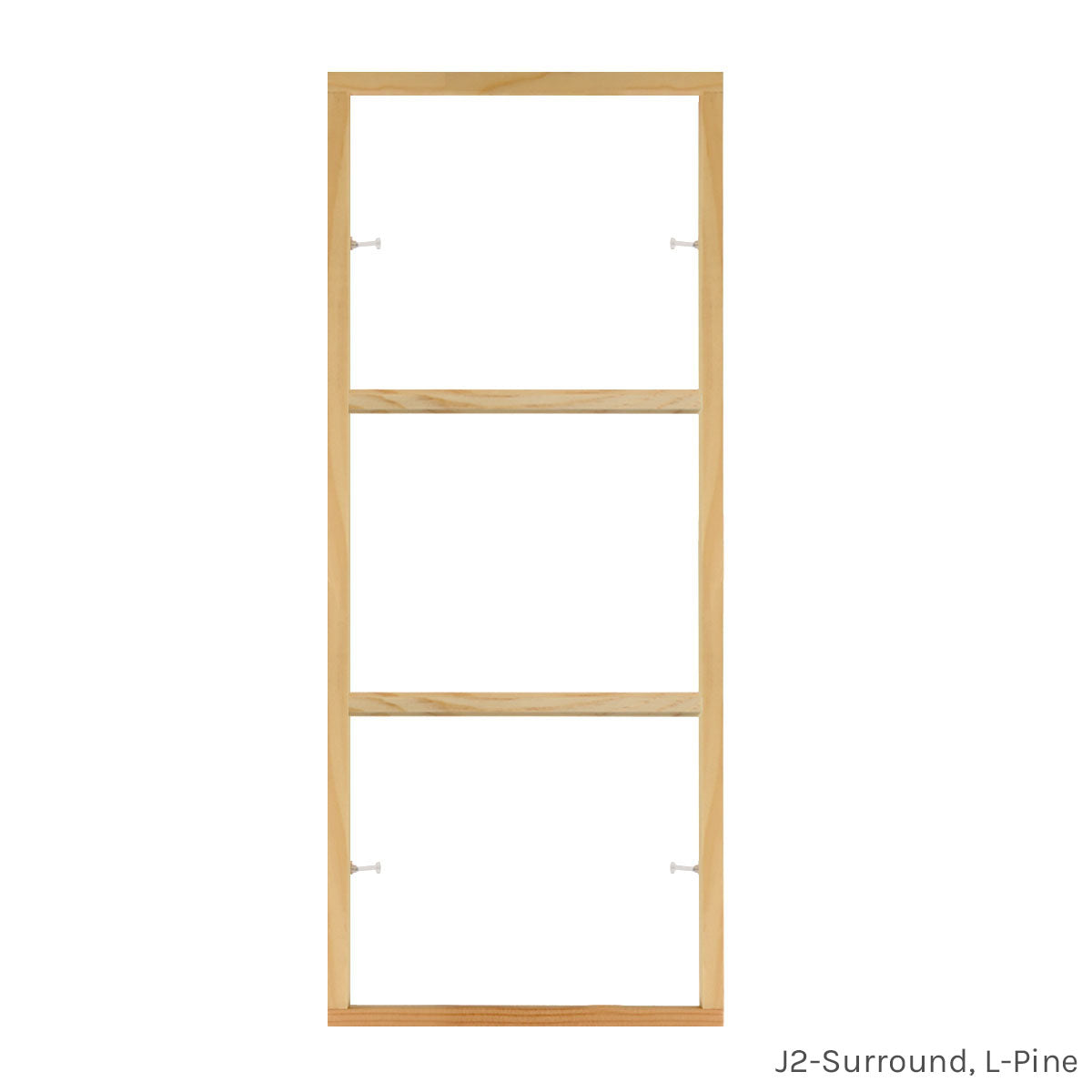 3 light pine customizable window grill insert