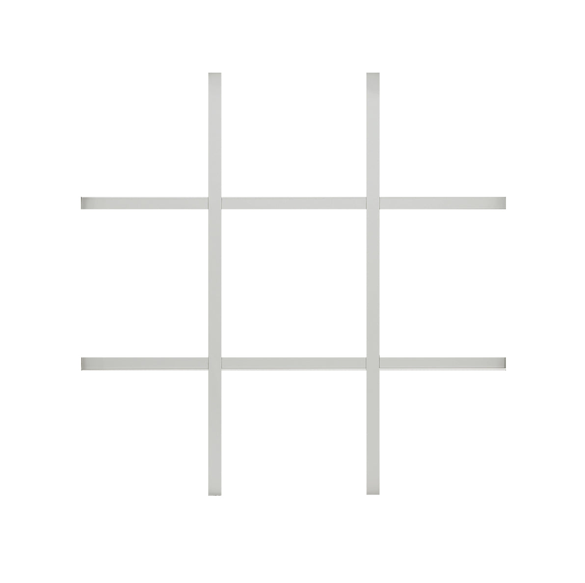3 wide x 3 high vinyl window grille