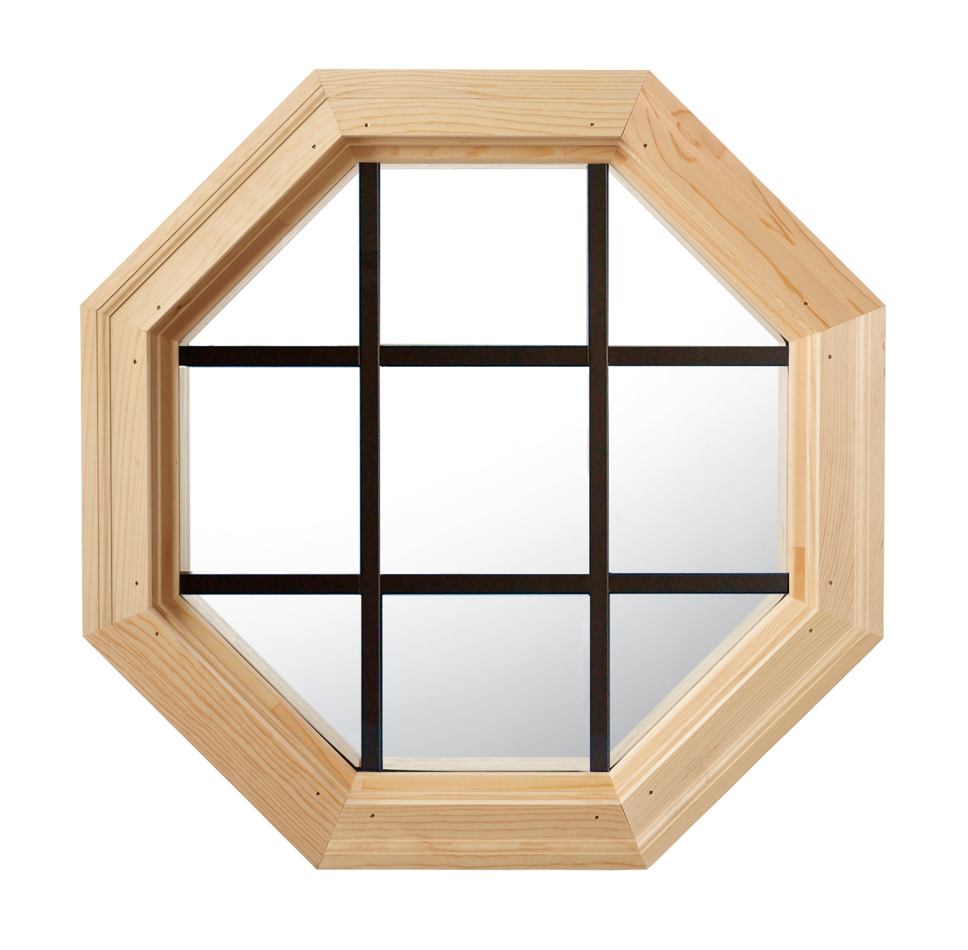 Cabin Light Octagon Window Clear IG Bronze Internal Grille