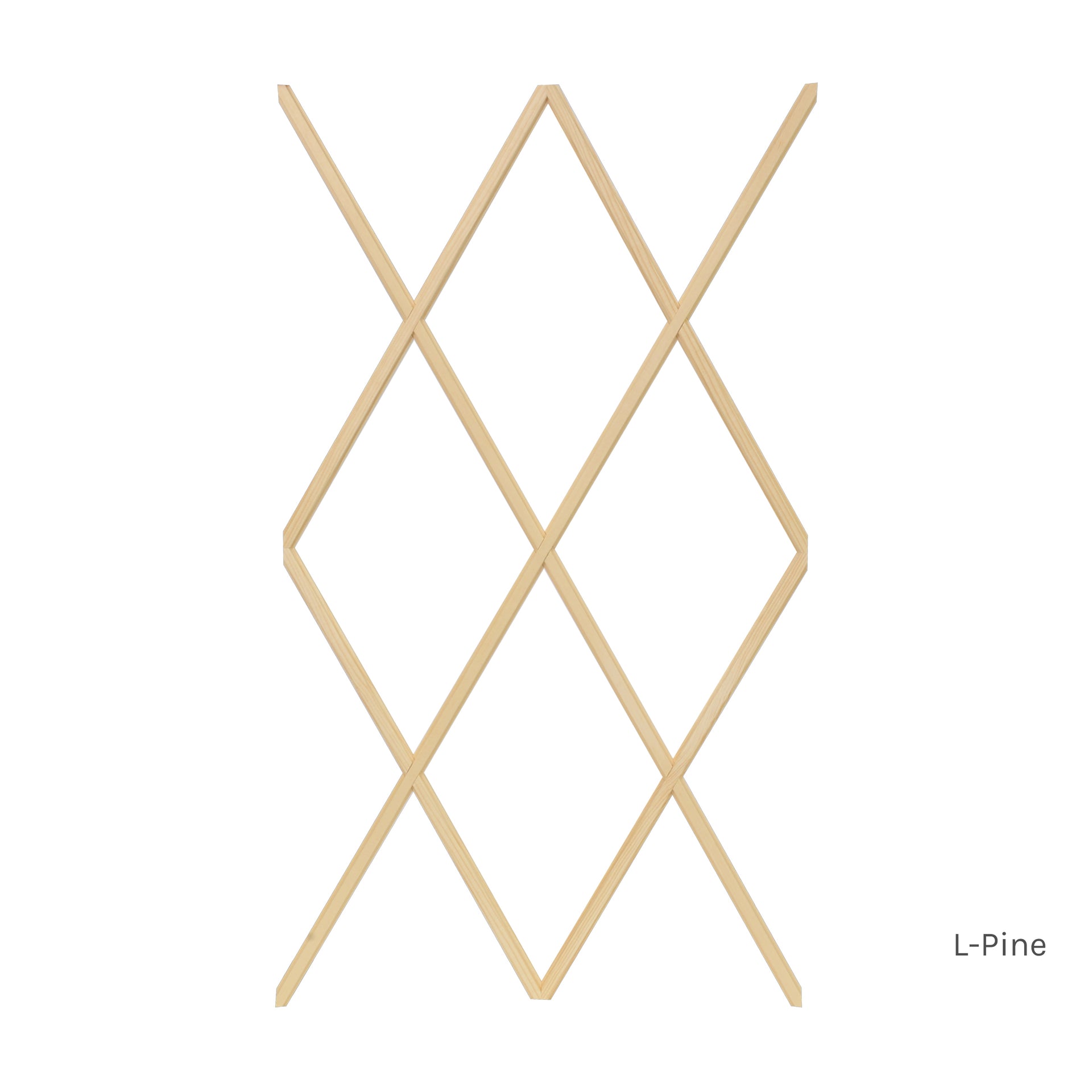 L-Pine 12 Light Diamond Non Surround Window Grille