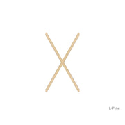 L-Pine 4 light diamond pine window grid insert