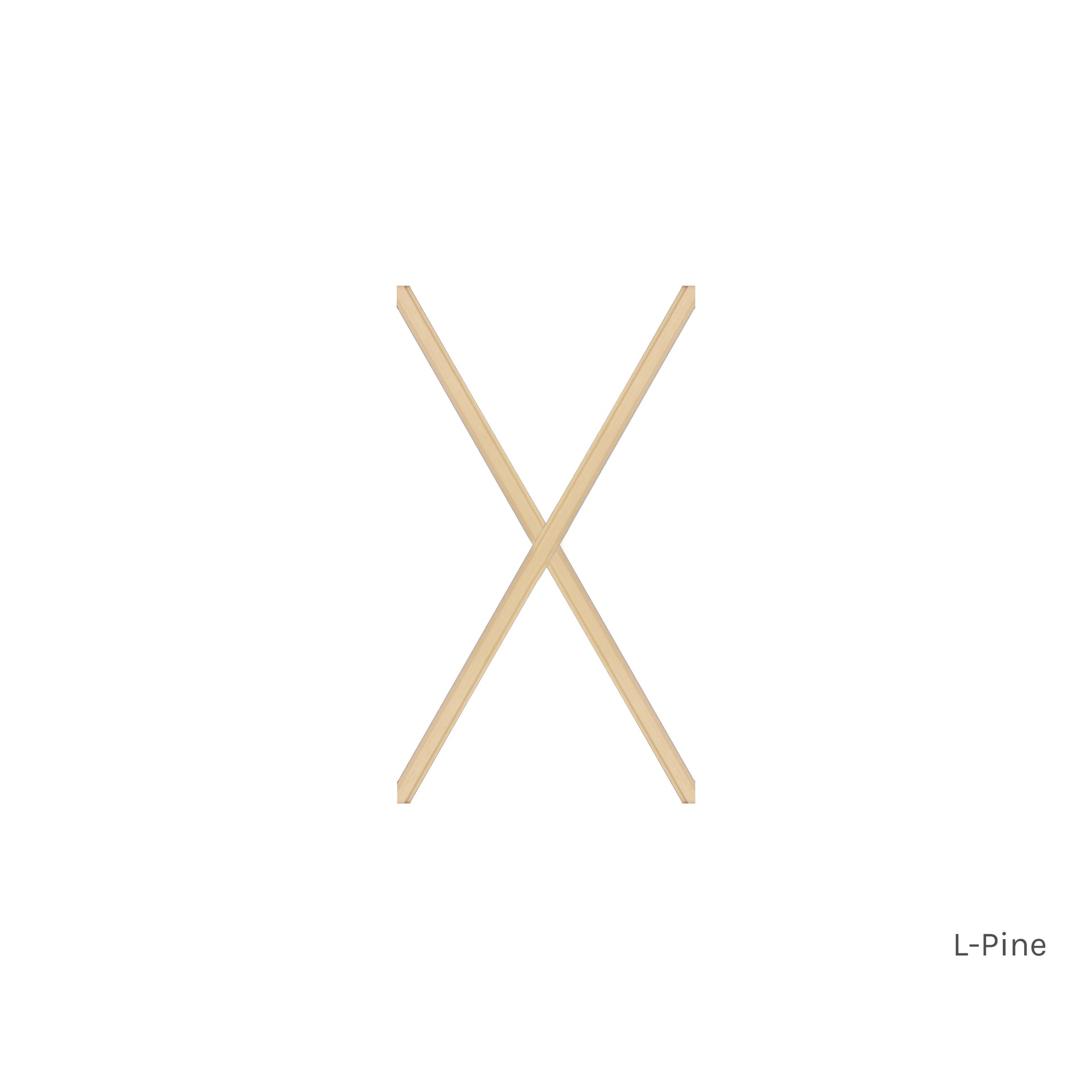 L-Pine 4 light diamond pine window grid insert