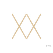 L-Pine 7 light diamond window grid insert