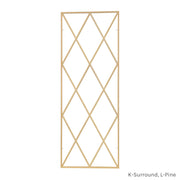 17 Light Vertical Diamond Full Surround Grille, L-Pine, K-Surround