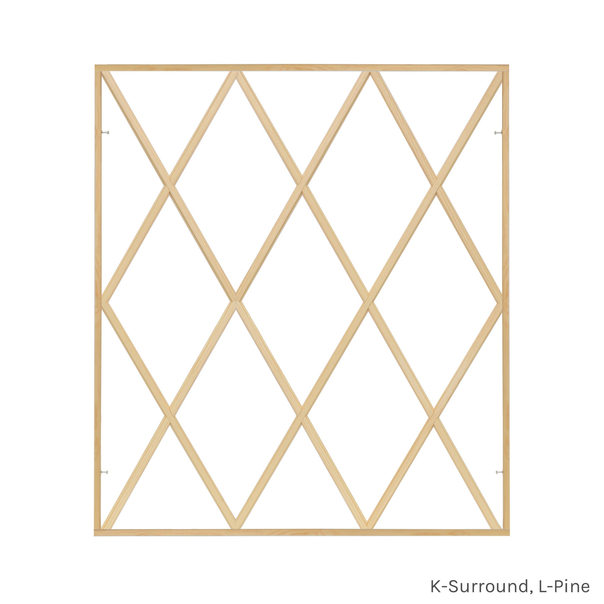 17 Light Horizontal Diamond Full Surround Grille, L-Pine, K-Surround