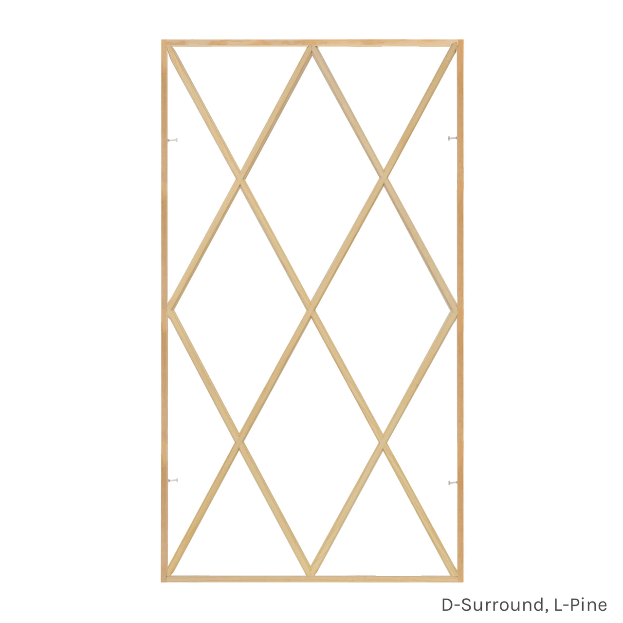 12 Light Diamond Full Surround Grille, L-Pine, D-Surround