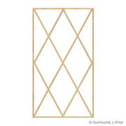 12 Light Diamond Full Surround Grille, L-Pine, D-Surround