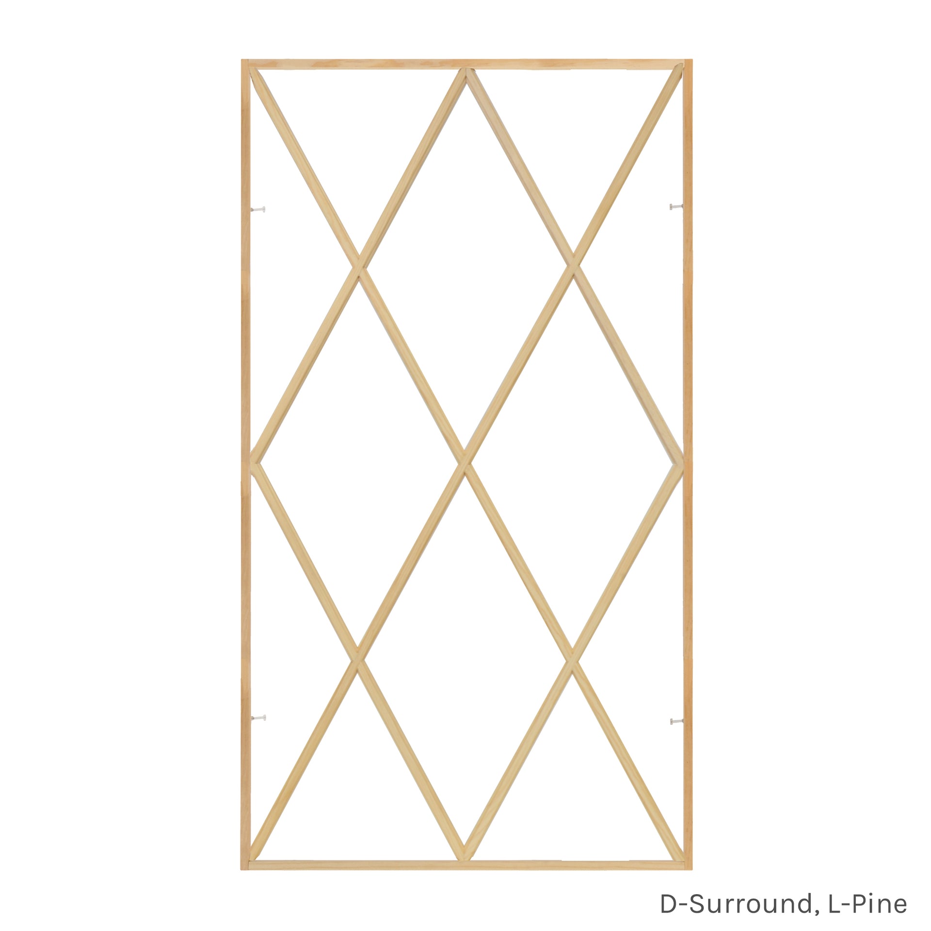 12 Light Diamond Full Surround Grille, L-Pine, D-Surround