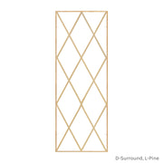 17 Light Vertical Diamond Full Surround Grille, L-Pine, D-Surround