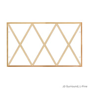 10 Light Diamond Full Surround Grille, L Pine, J2 Surround