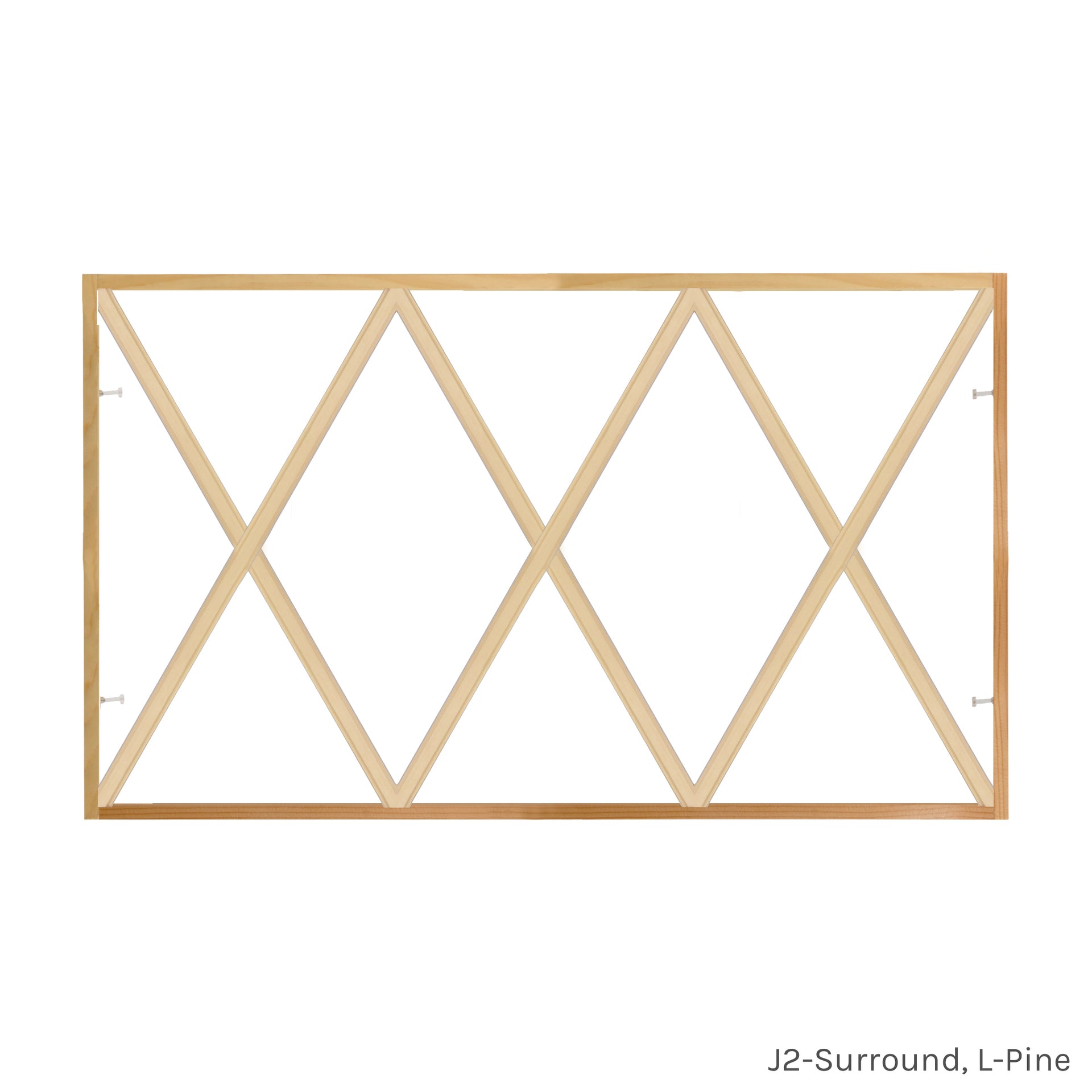 10 Light Diamond Full Surround Grille, L Pine, J2 Surround
