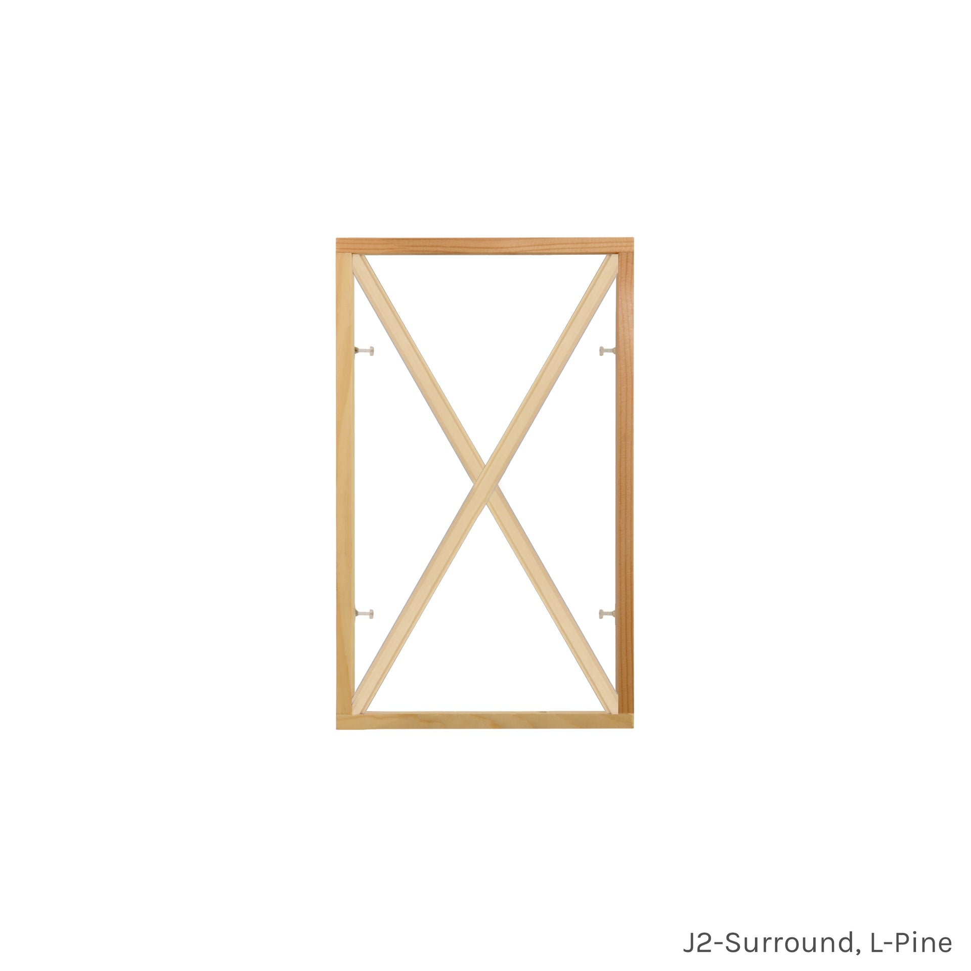 4 Light Diamond Full Surround Grille, L-Pine, J2-Surround