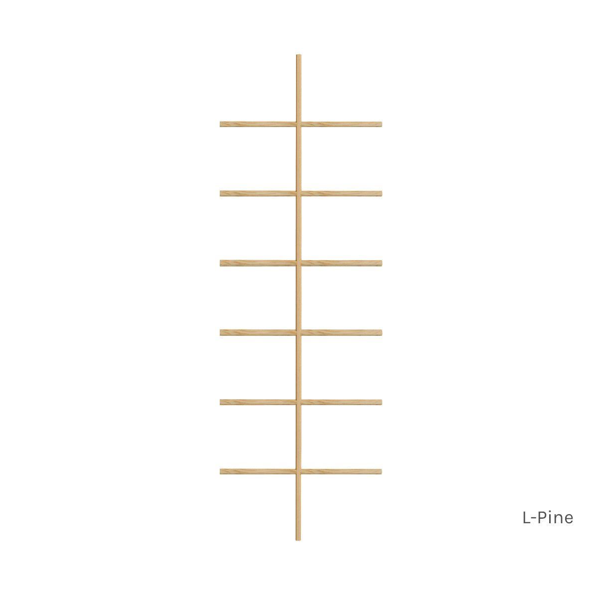 L-Pine 2W7H 14 Light Colonial Standard Profile Non Surround Window Grille
