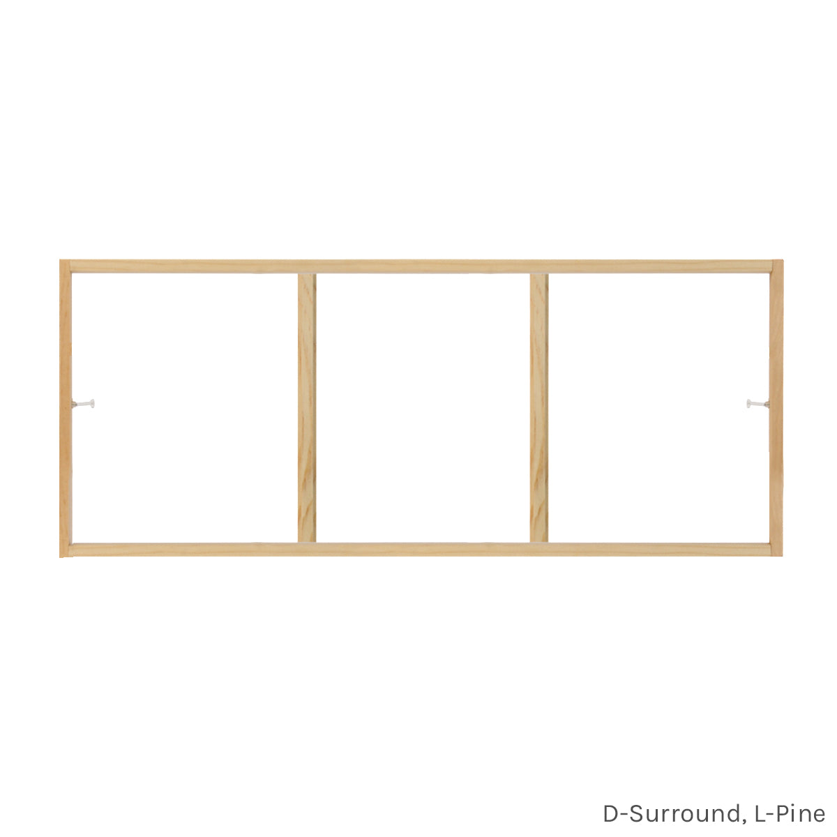 3 light pine customizable window grill insert