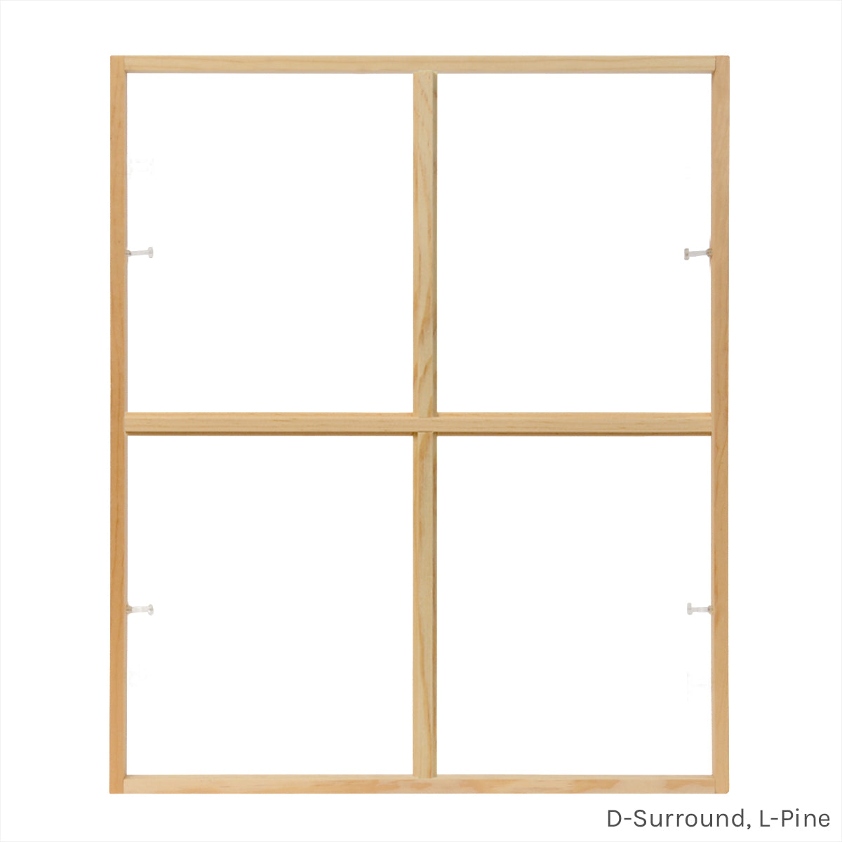4 light square colonial window grid insert
