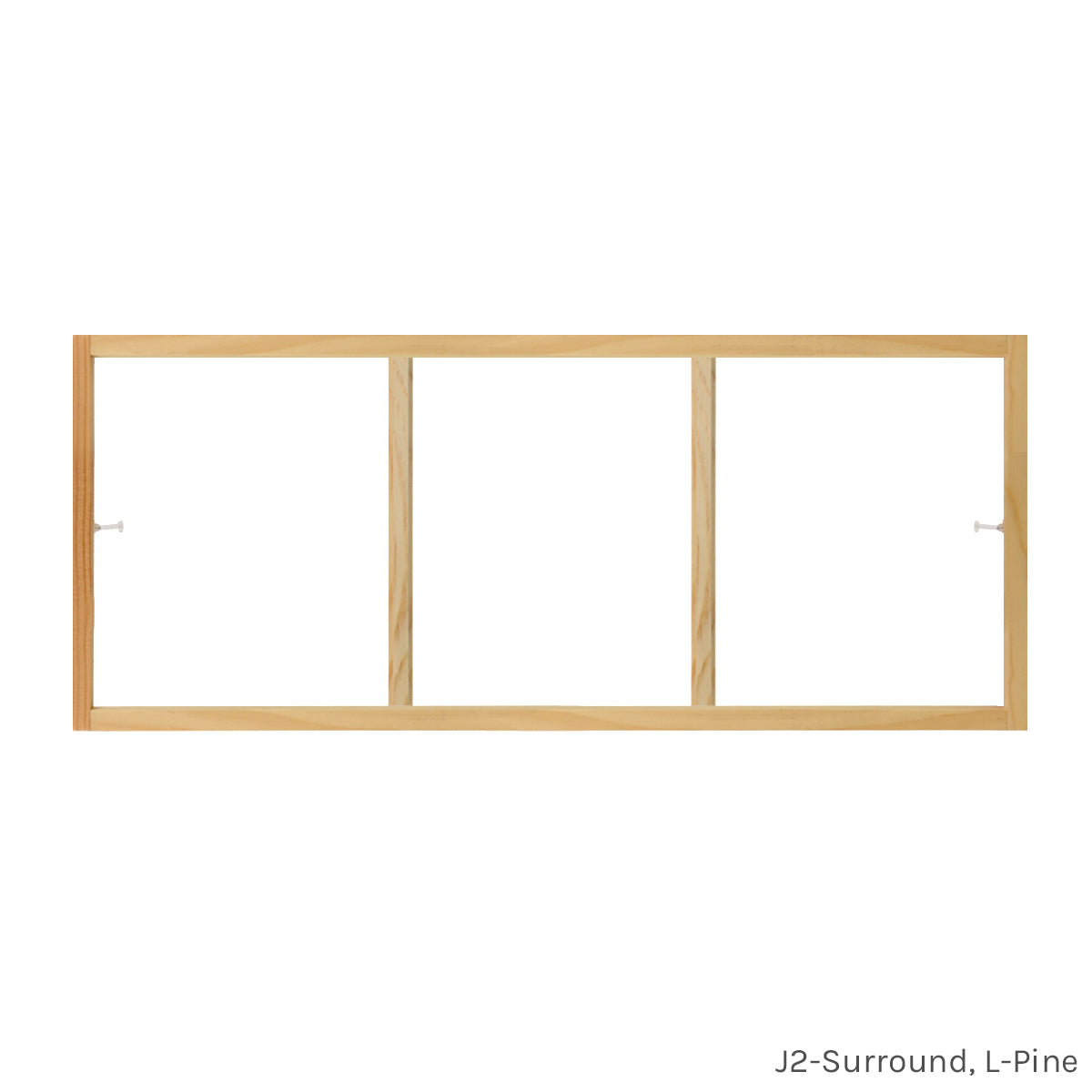 3 light pine customizable window grill insert