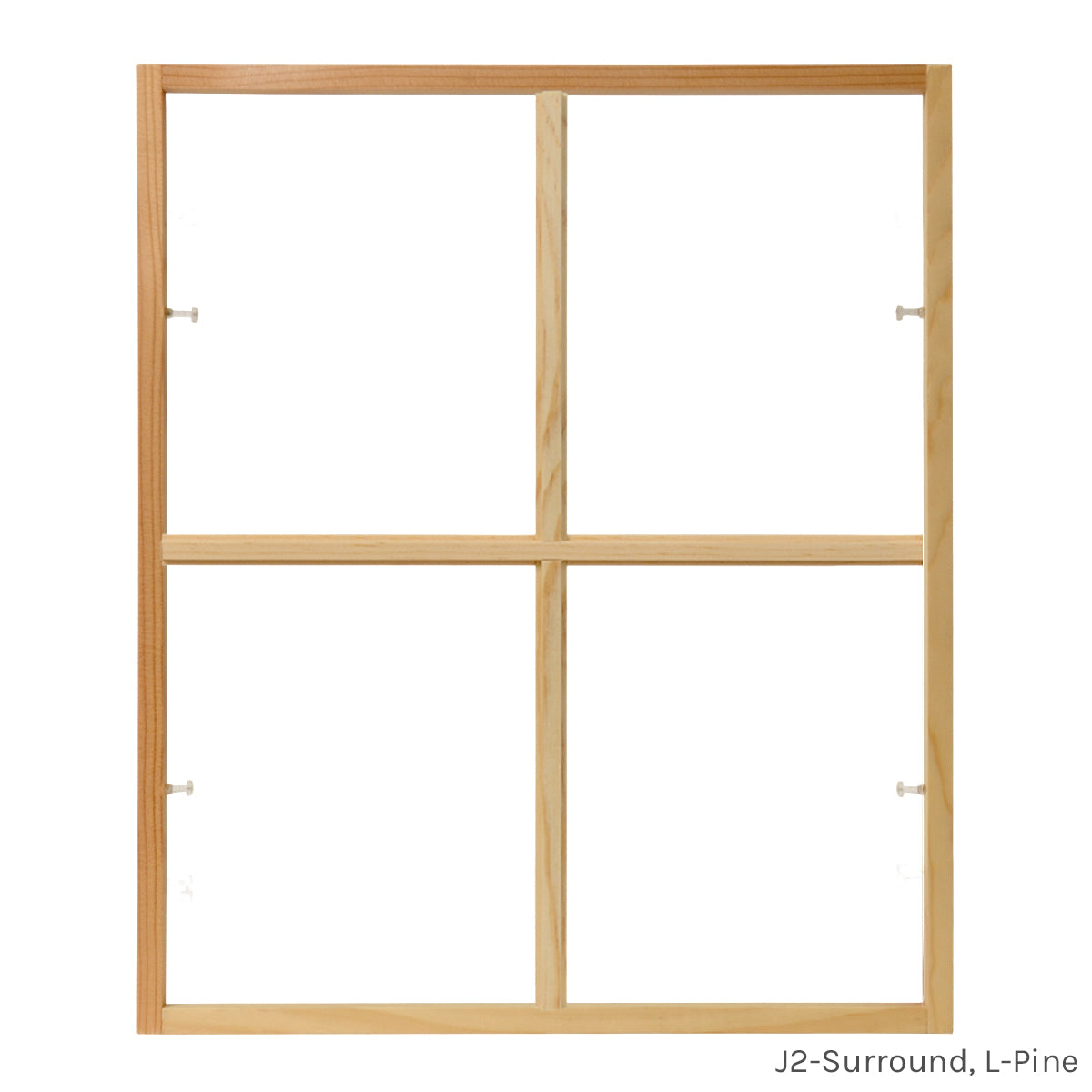 4 light square colonial window grid insert
