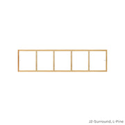 5 light pine colonial window grid insert