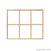 6 light pine colonial window grid insert