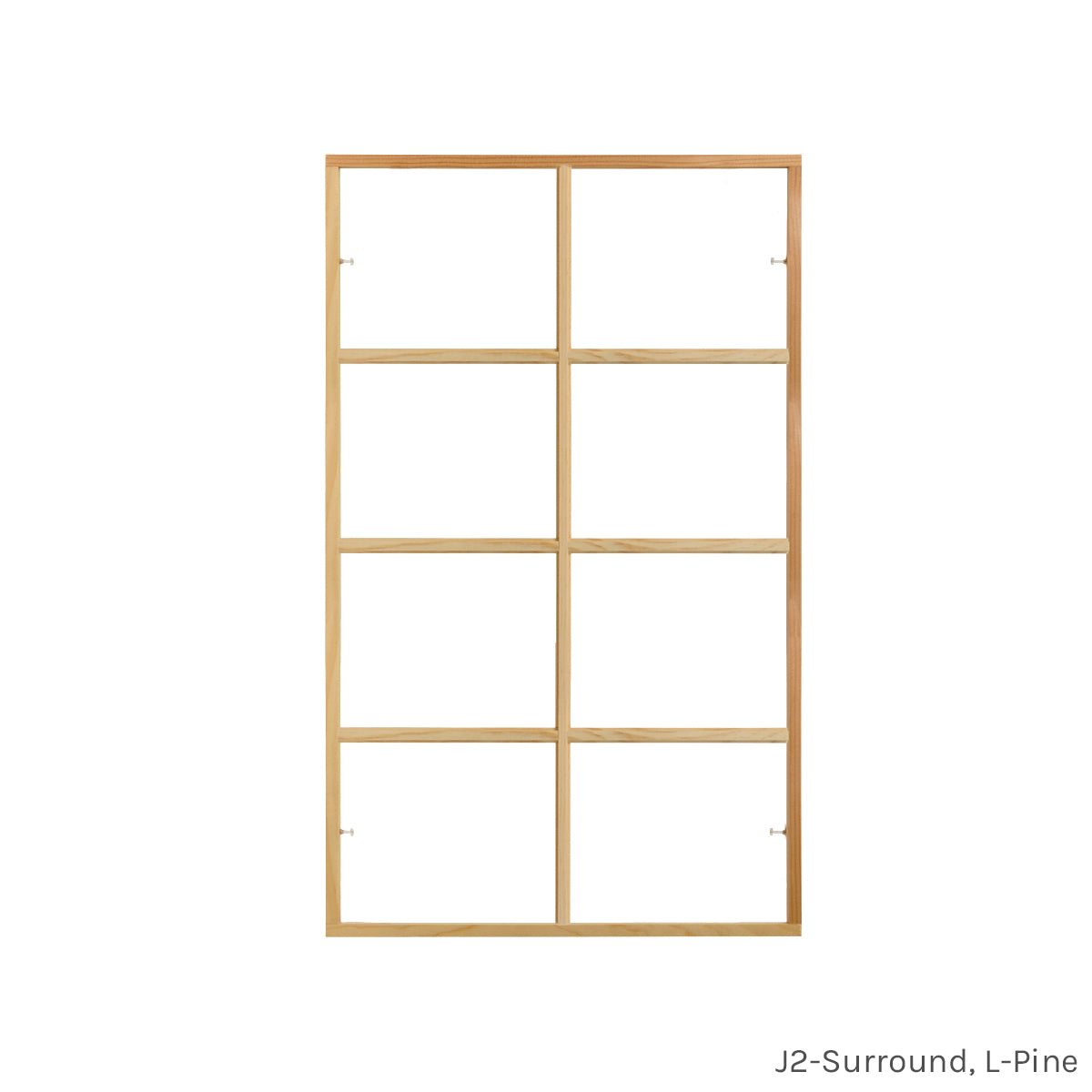 8 light full surround pine colonial window grid insert