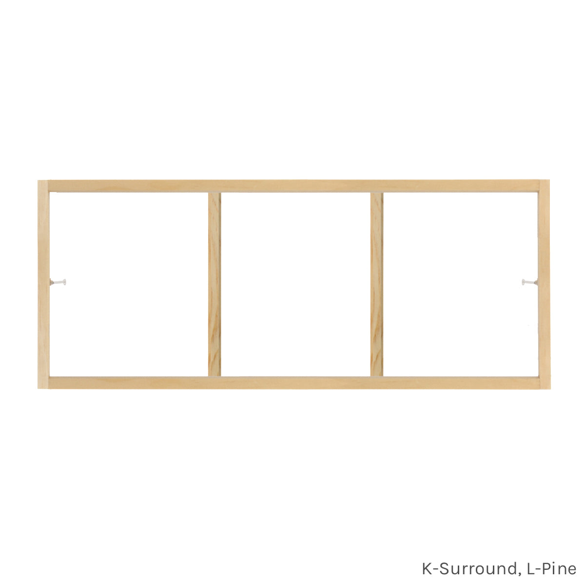 3 light pine customizable window grill insert