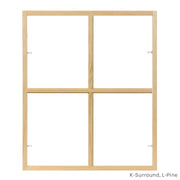 4 light square colonial window grid insert