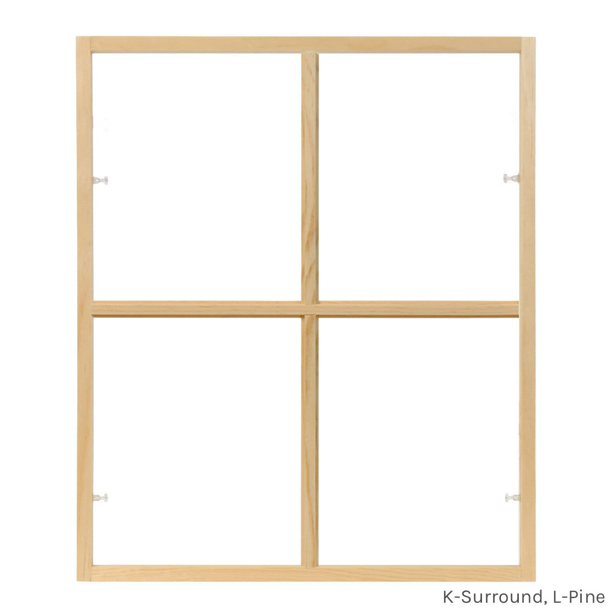 4 light square colonial window grid insert