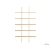 N-Pine 3W6H 18 Light Colonial Standard Profile Window Grille