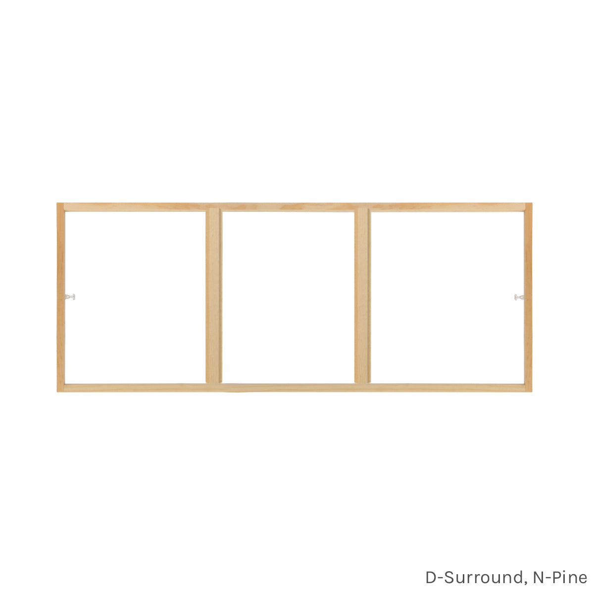 3 light pine customizable window grill insert