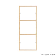 3 light pine customizable window grill insert
