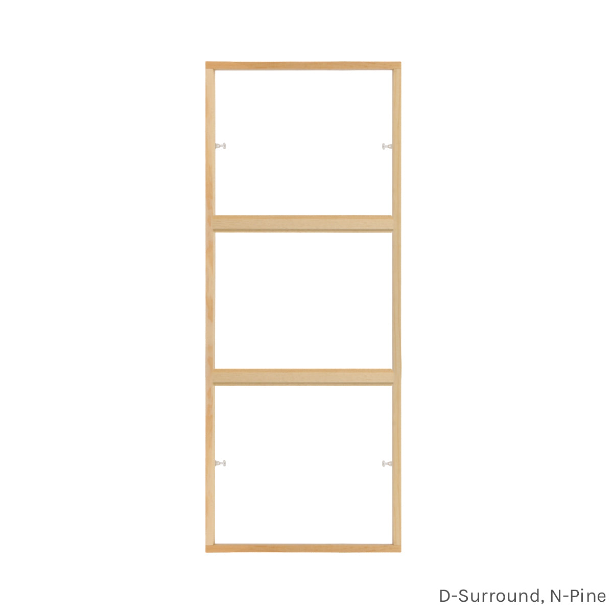 3 light pine customizable window grill insert