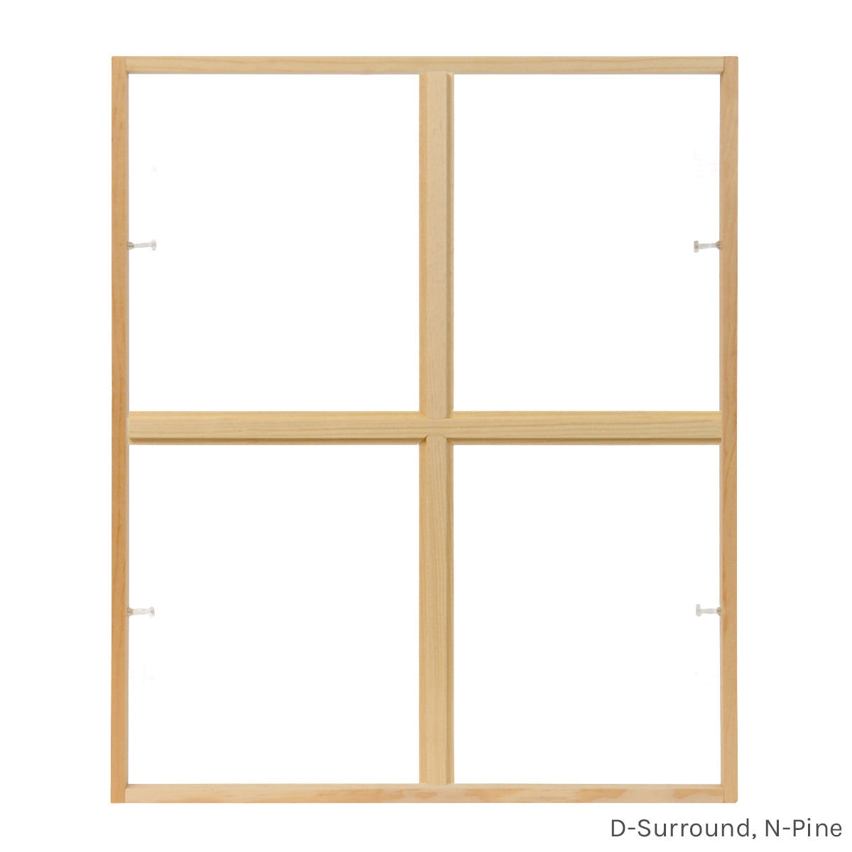 4 light square colonial window grid insert