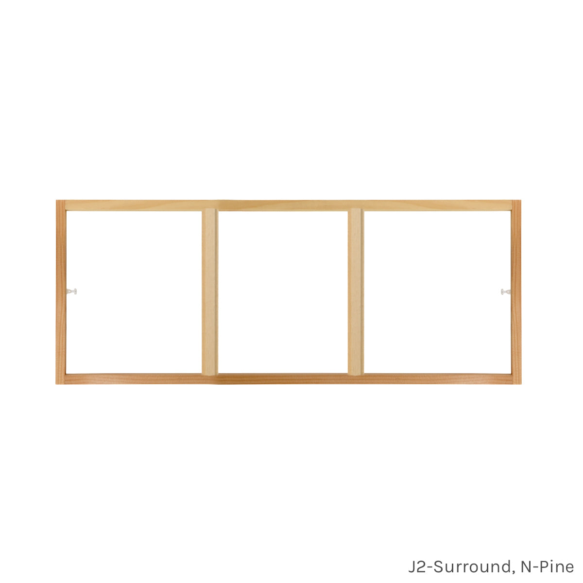3 light pine customizable window grill insert