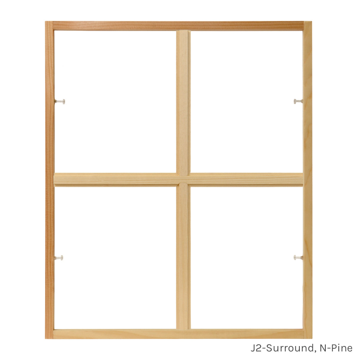 4 light square colonial window grid insert