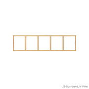 5 light pine colonial window grid insert