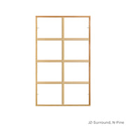 8 light full surround pine colonial window grid insert