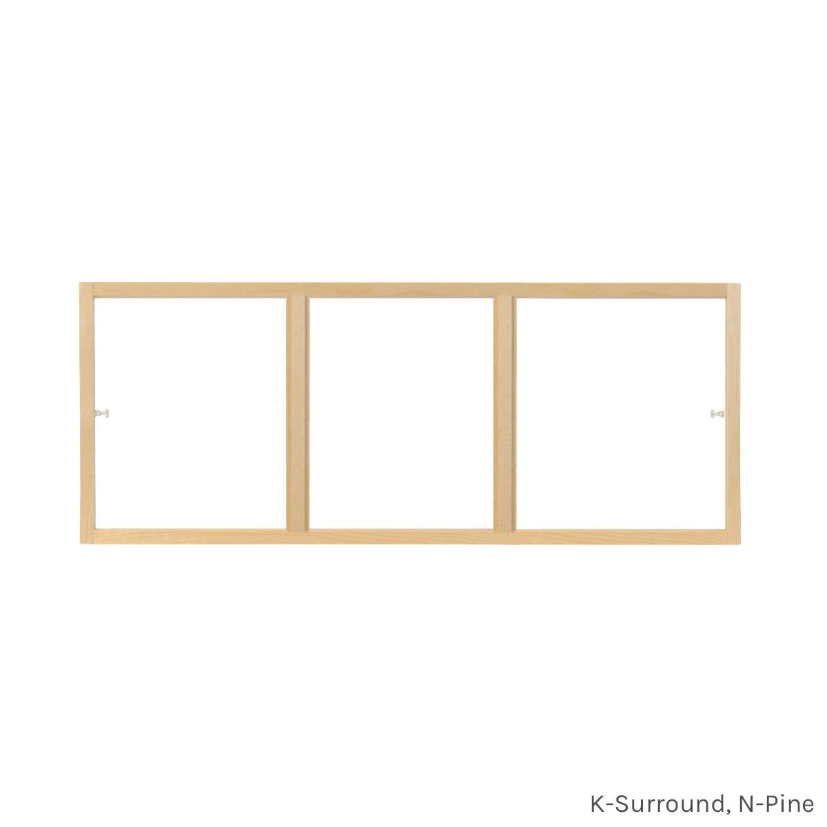 3 light pine customizable window grill insert