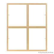 4 light square colonial window grid insert
