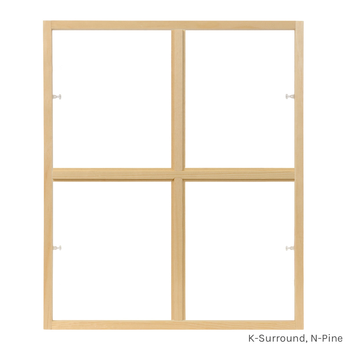 4 light square colonial window grid insert
