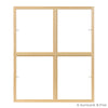 4 light square colonial window grid insert