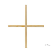 O-Pine 2W2H 4 Light Colonial Standard Profile Window Grille