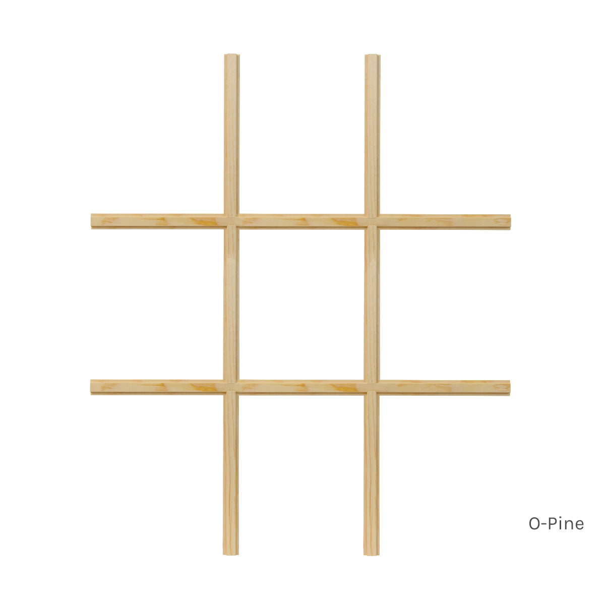 O-Pine 3W3H 9 Light Colonial Standard Profile Window Grille